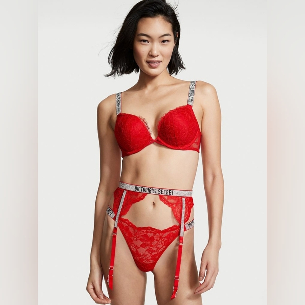 Victoria's secret VERY SEXY Shine Strap Lace Garter Belt